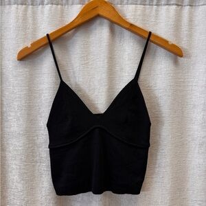Spaghetti strap contour tank top.